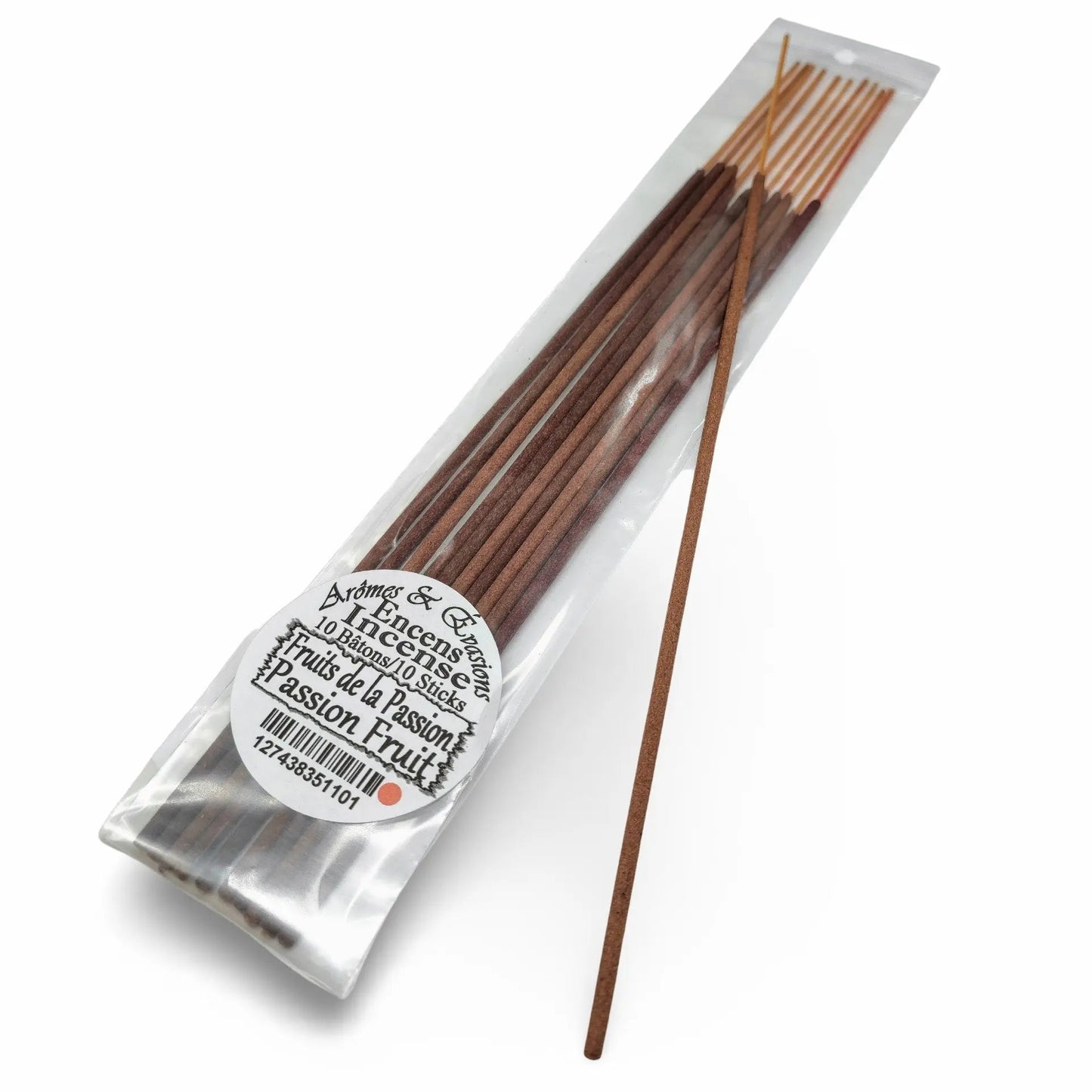 Incense Box -Passion Fruit -10 Sticks -Fruity Scent -Aromes Evasions