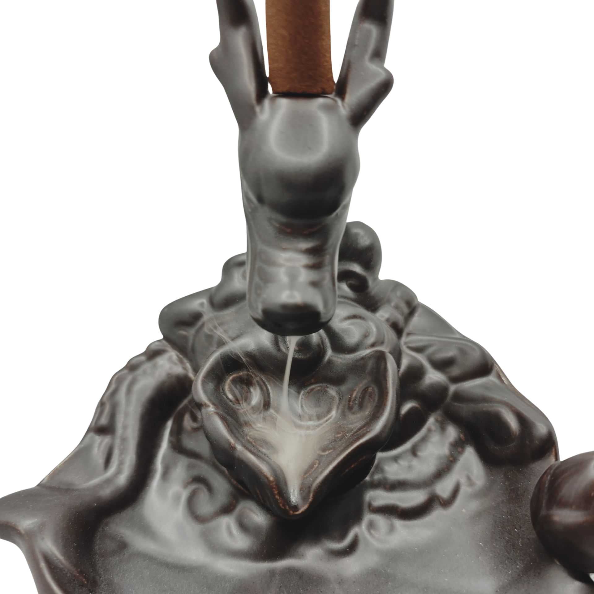 Incense Burner -Ceramic Backflow -Holder Sticks -Dragon -Incense Holders -Aromes Evasions 