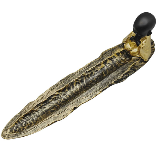 Incense Burner -Stick Holder -Gold Buddha -Incense Holders -Aromes Evasions 