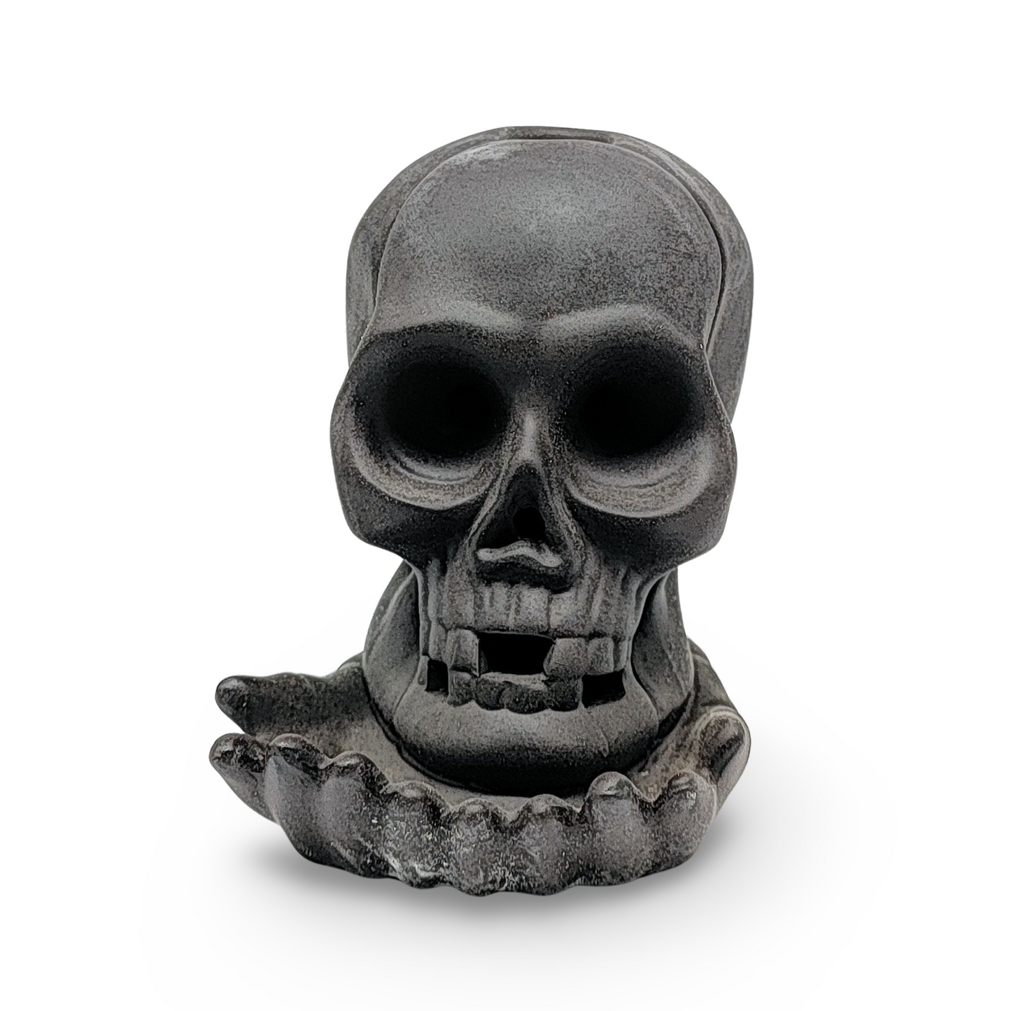 Incense Burner -Ceramic -Backflow & Sticks Holders -Skull - Arômes et Évasions