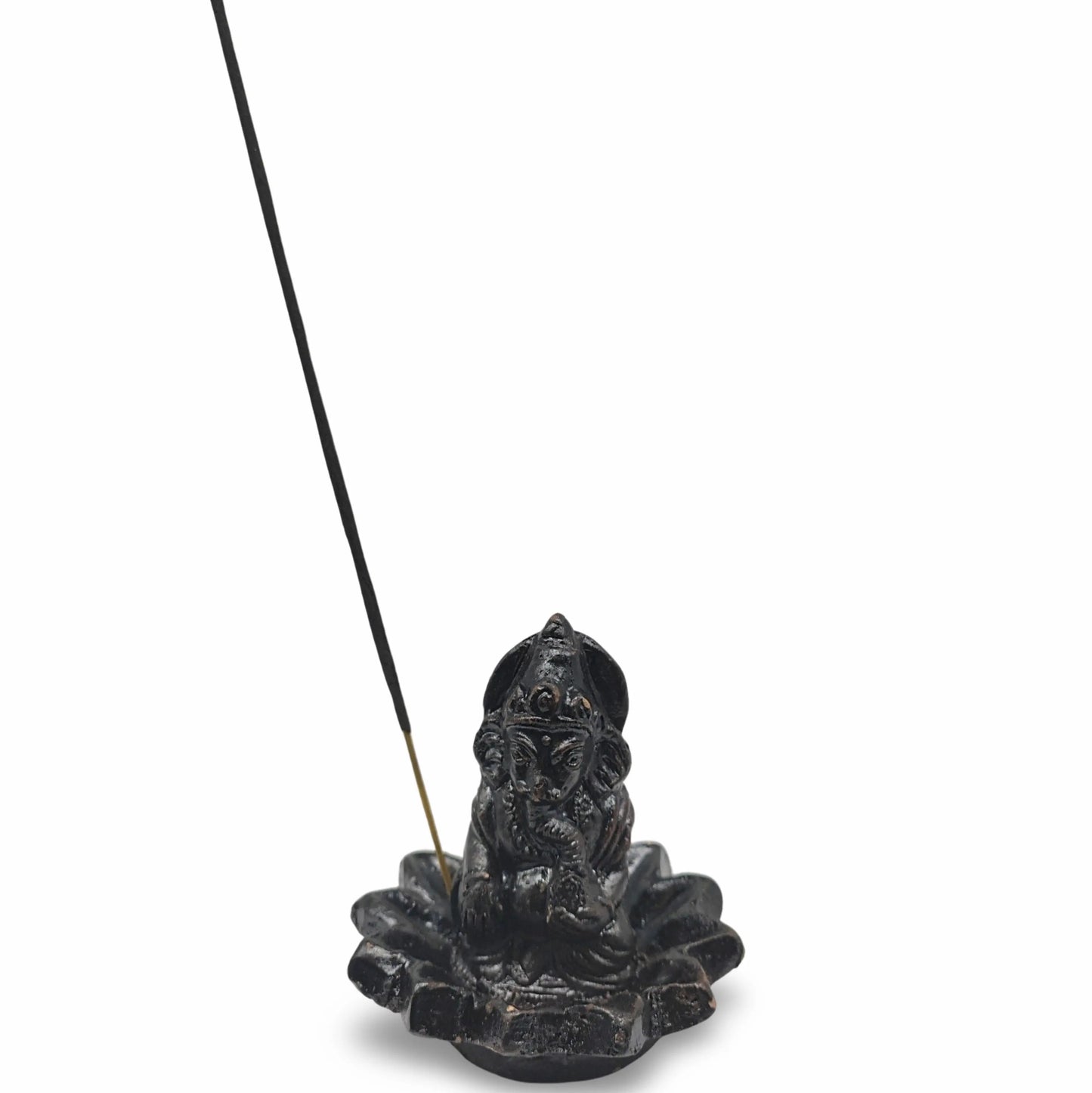 Incense Burner -Stick Holder -Ganesha with Lotus -Sticks -Aromes Evasions