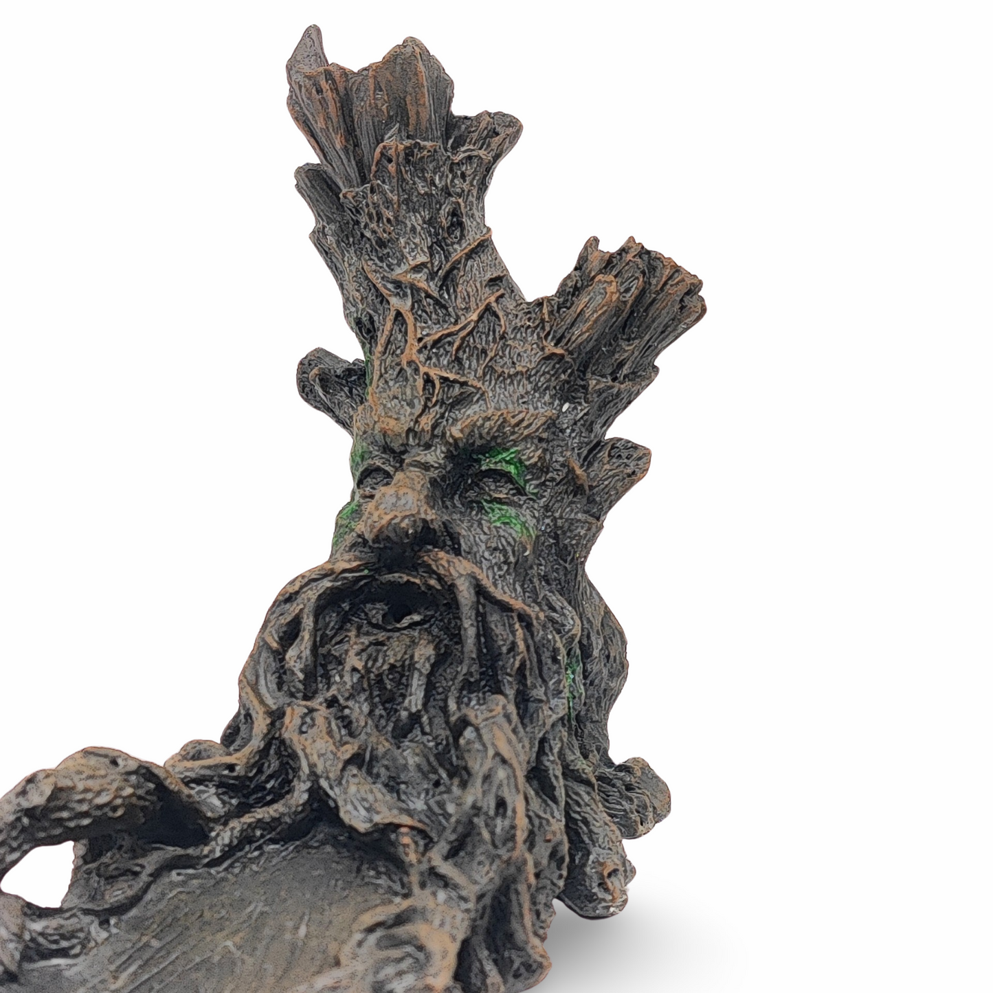 Incense Burner -Stick Holder -Green Man - Arômes et Évasions