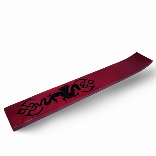 Incense Burner -Stick Holder -Red Wood -Dragon -Incense Sticks -Aromes Evasions