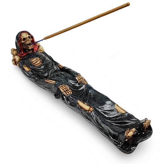 Incense Burner -Sticks Holder -Grim Reaper - Arômes et Évasions
