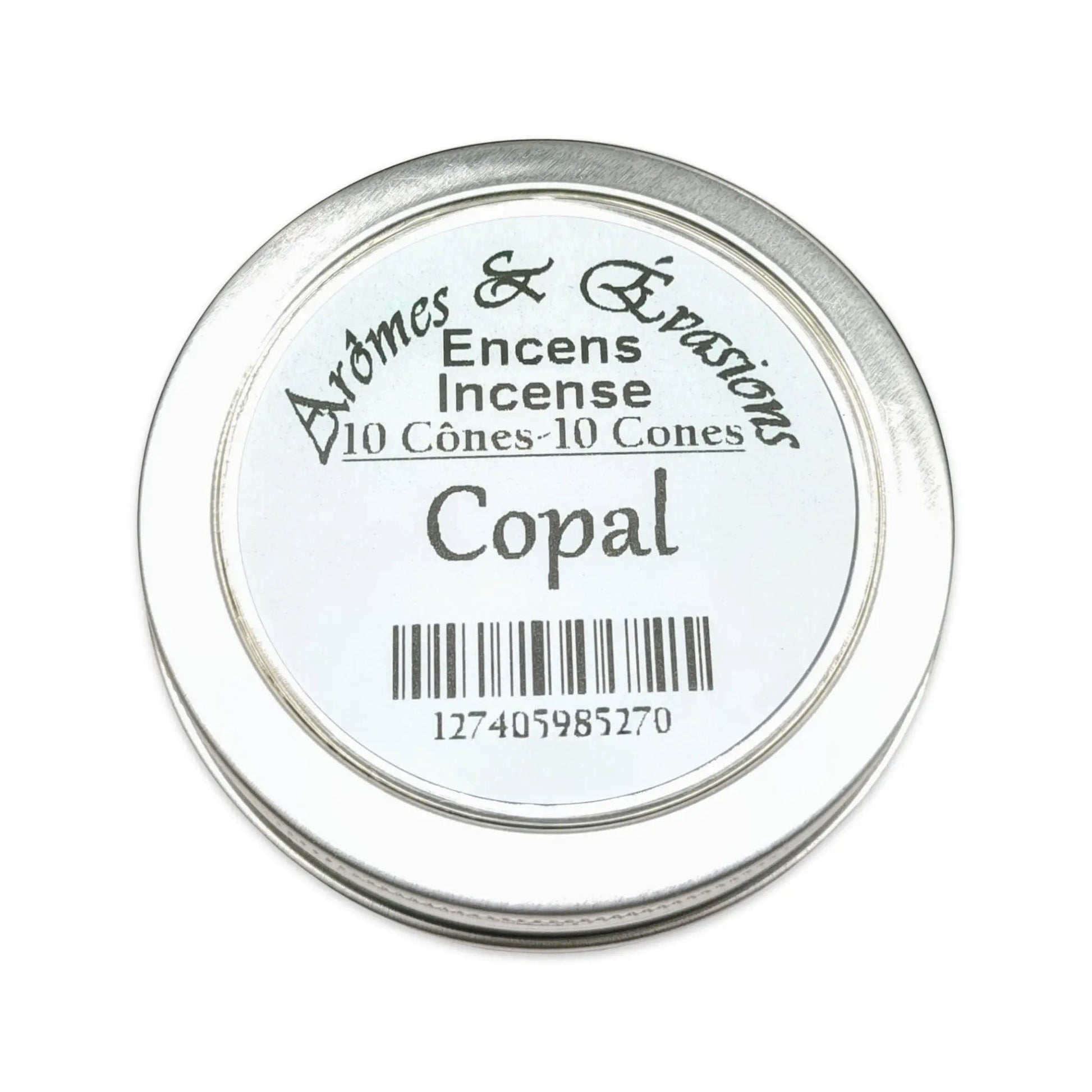 Incense Cones -Copal -10 Cones -Encens -Aromes Evasions 