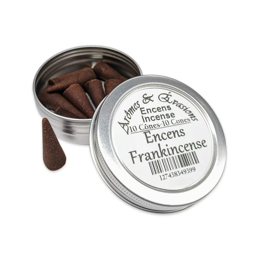 Incense Cones -Frankincense -10 Cones -Encens -Aromes Evasions 