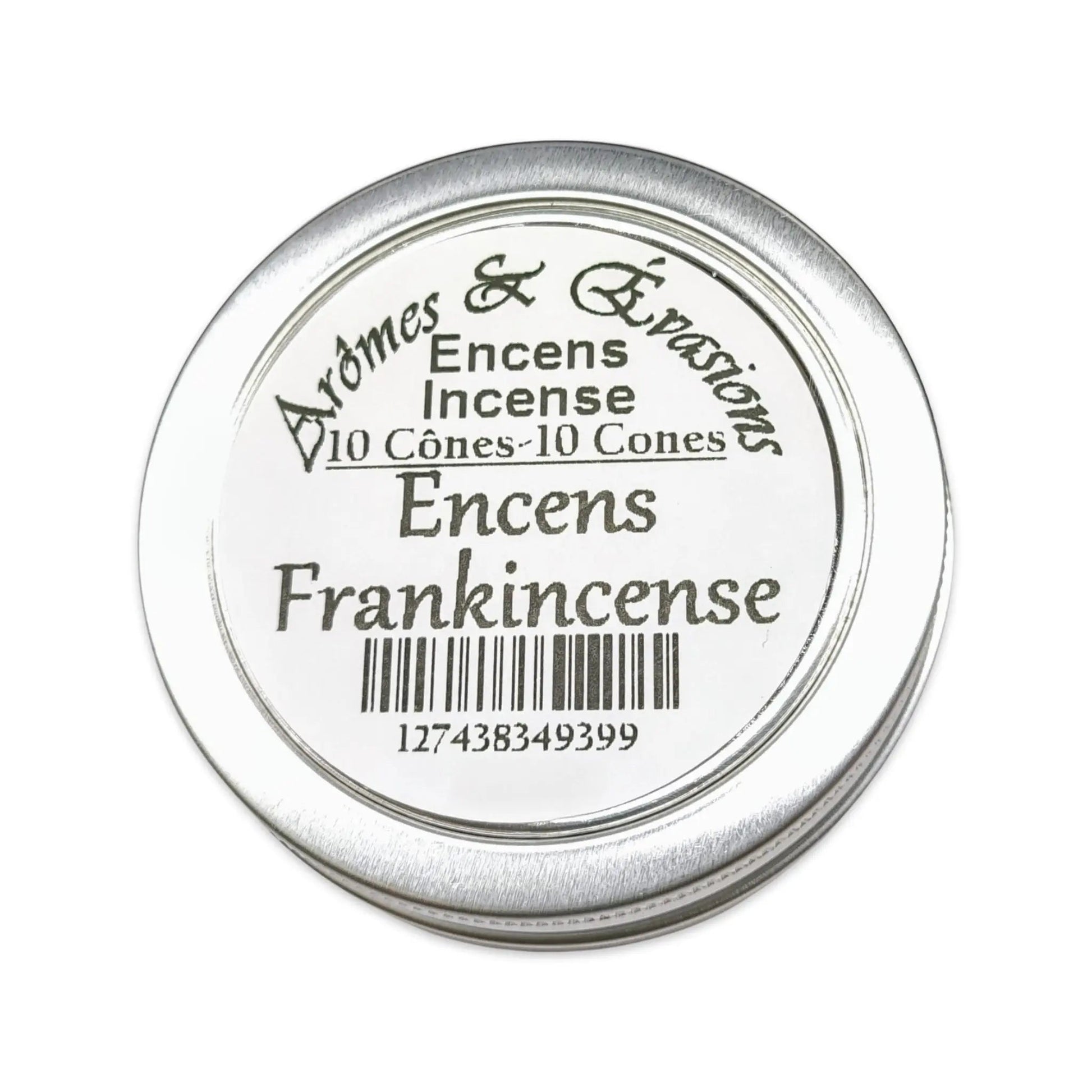 Incense Cones -Frankincense -10 Cones -Encens -Aromes Evasions 