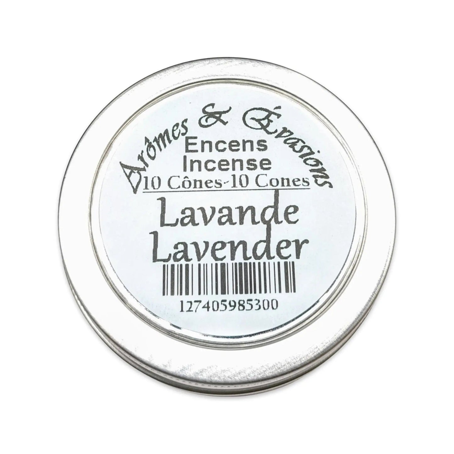 Incense Cones -Lavender -10 Cones -Cone -Aromes Evasions 