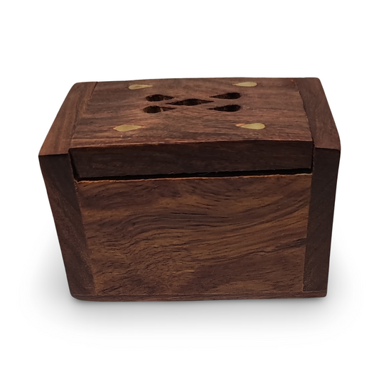 Incense -Resin -Wooden Amber Box - Arômes et Évasions
