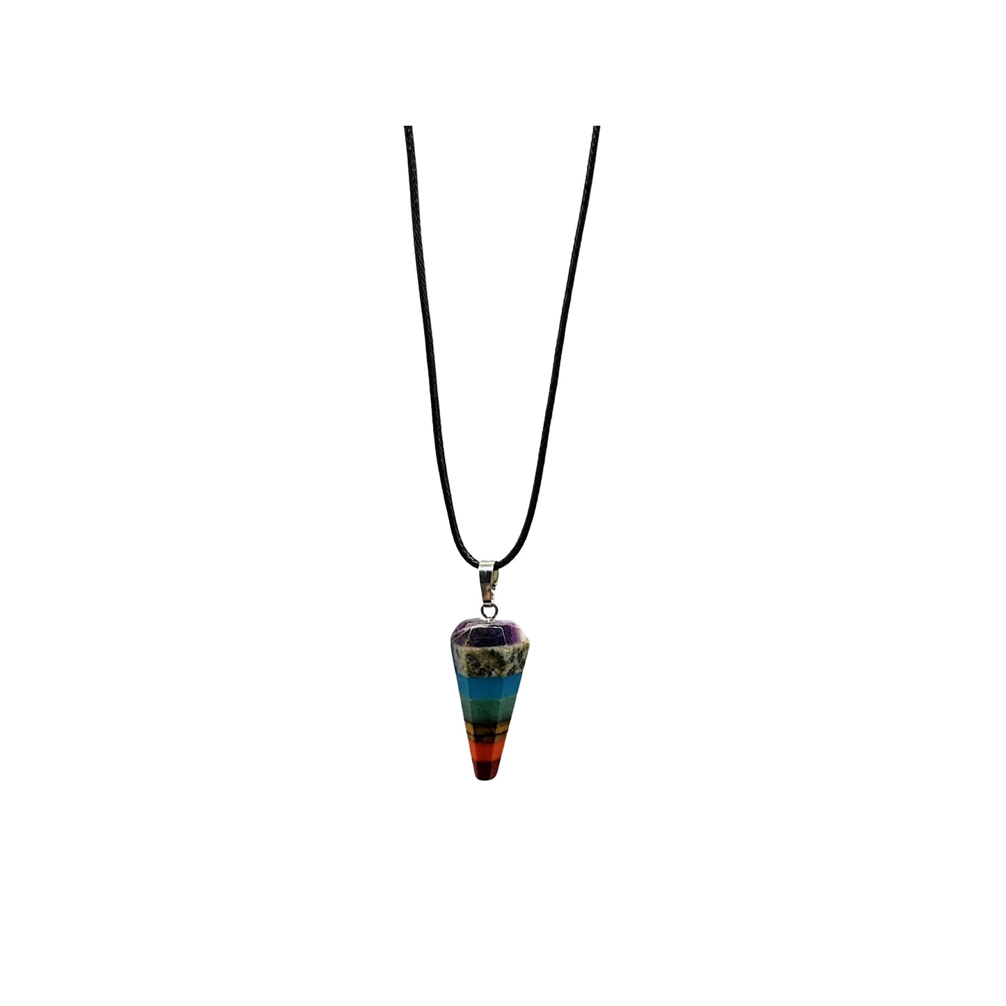 Necklace -7 Chakras -Cone Shape -Cone Shape -Aromes Evasions 