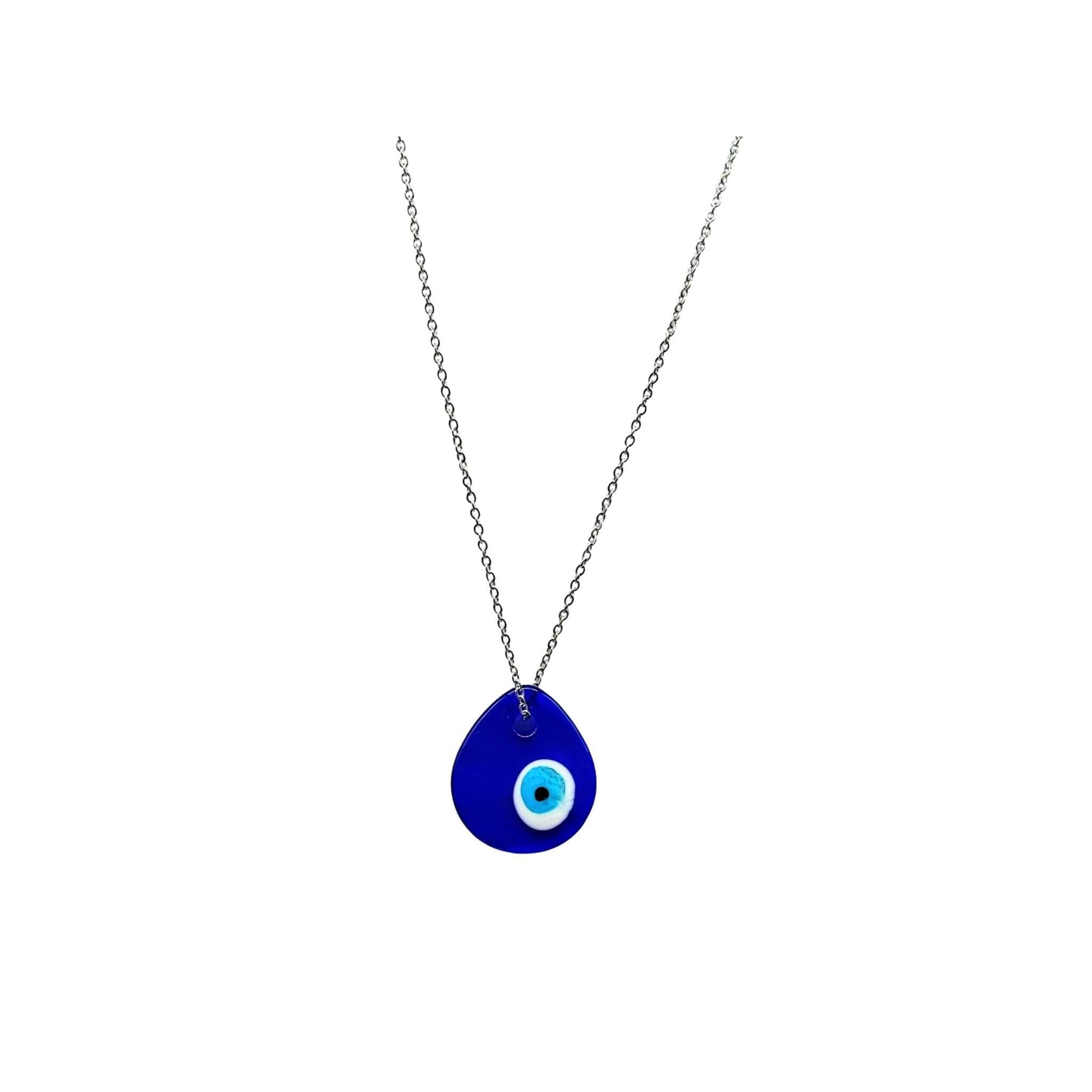 Necklace -Evil Eye Protection -Water Drop Shape -Evil Eye Protection -Aromes Evasions 