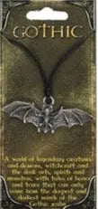 Necklace -Gothic Amulet Charm -Bat -Wicca -Aromes Evasions 