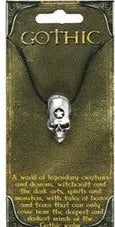 Necklace -Gothic Amulet Charm -Skull -Wicca -Aromes Evasions 