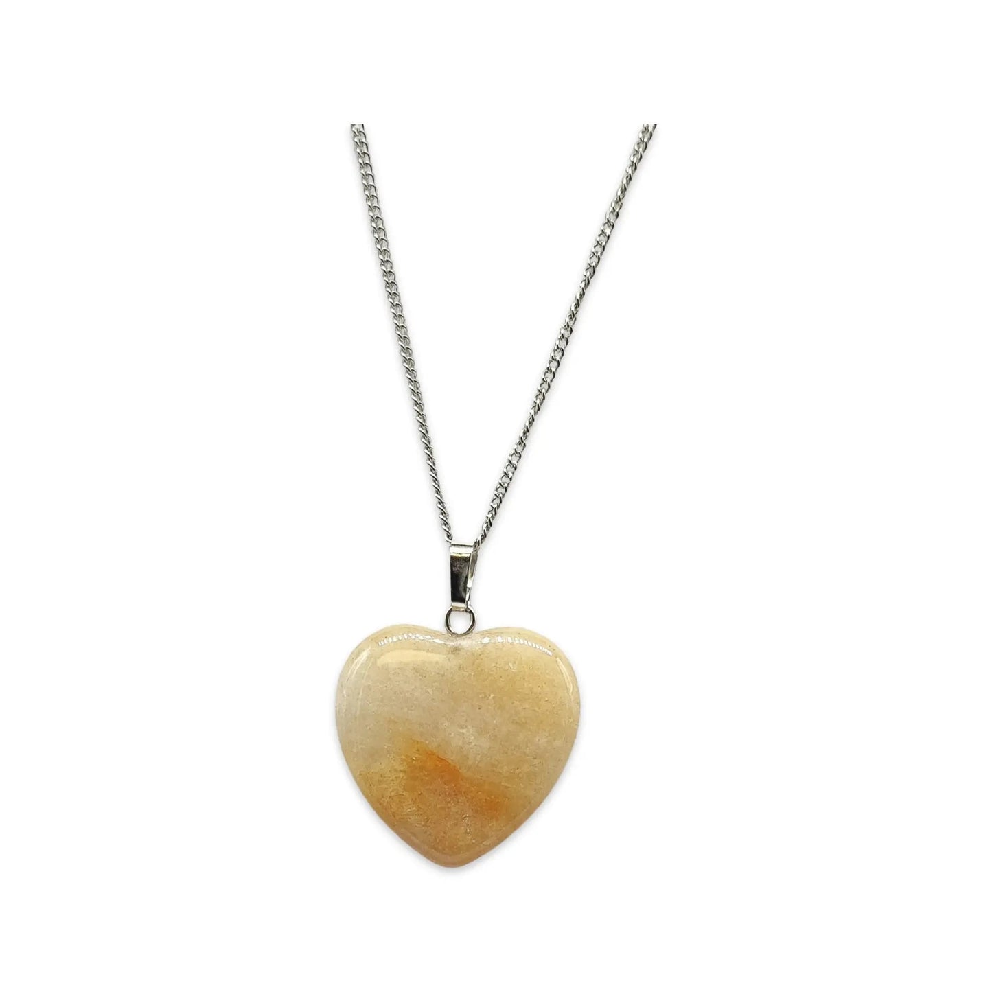 Necklace -Heart Shaped -Topaze Jade -Topaze Jade -Aromes Evasions 