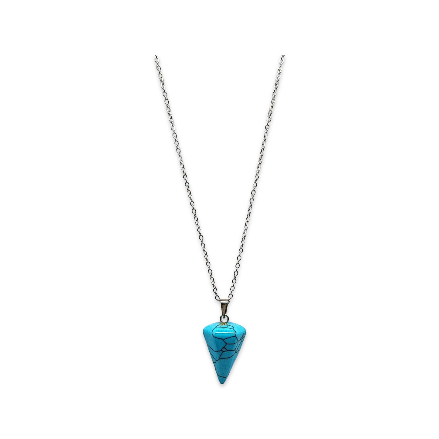 Necklace -Mini Cone -Turquoise -Turquoise -Aromes Evasions 