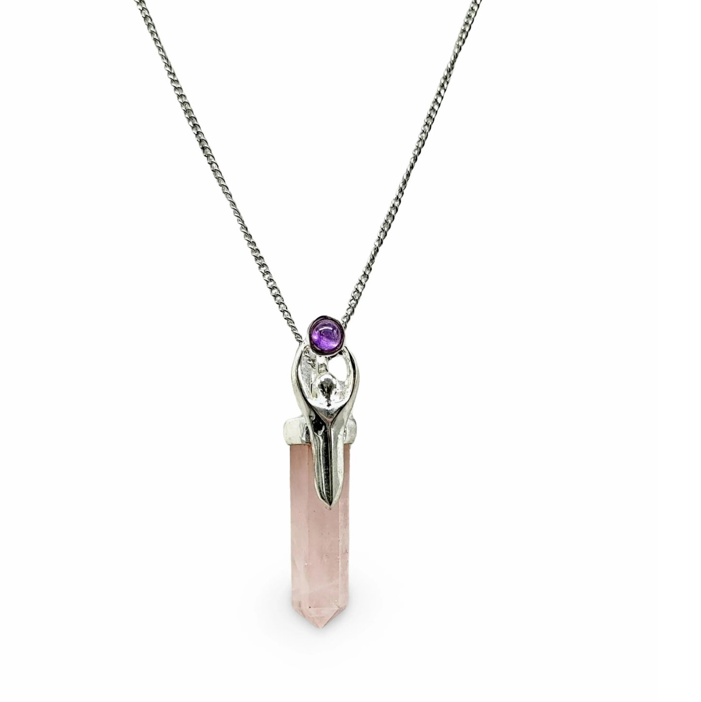 Necklace -Goddess with Gemstone - -Aromes Evasions