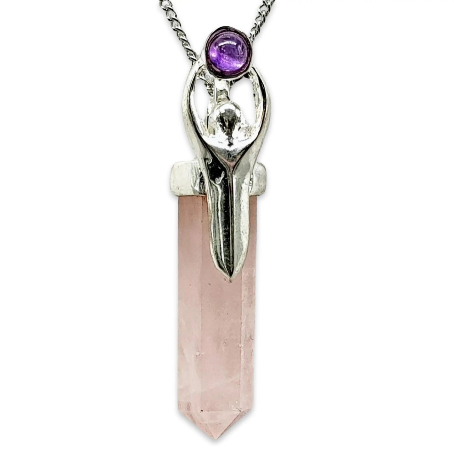 Necklace -Goddess with Gemstone - -Aromes Evasions