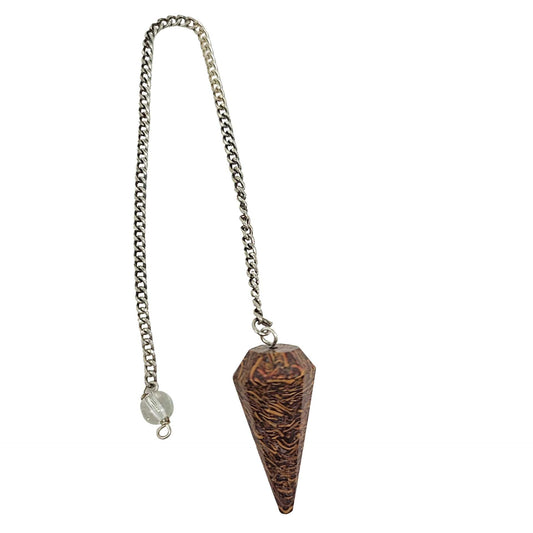 Pendulum -Cone -Fossil Jasper -Pendulum -Aromes Evasions 