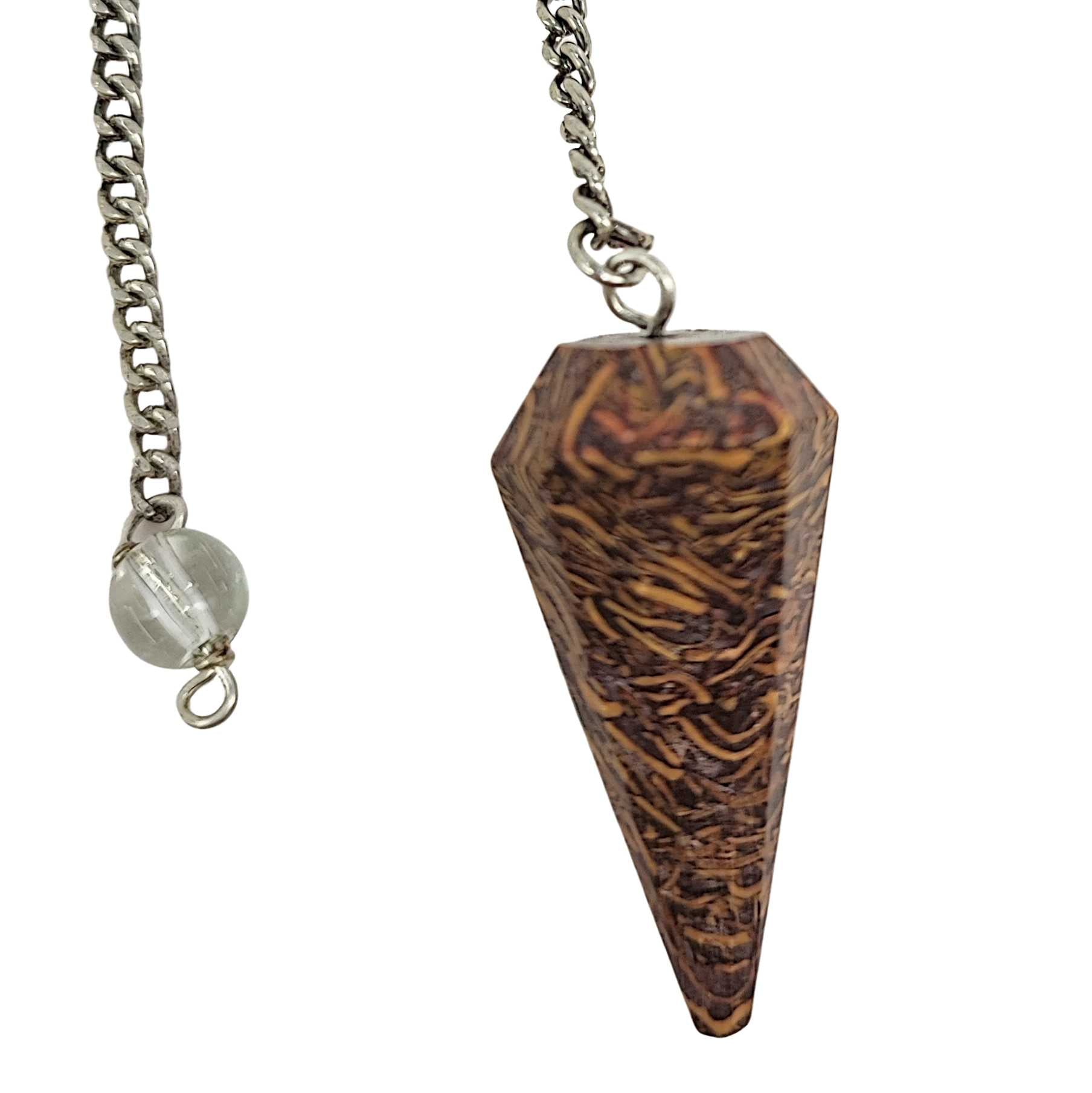 Pendulum -Cone -Fossil Jasper -Pendulum -Aromes Evasions 