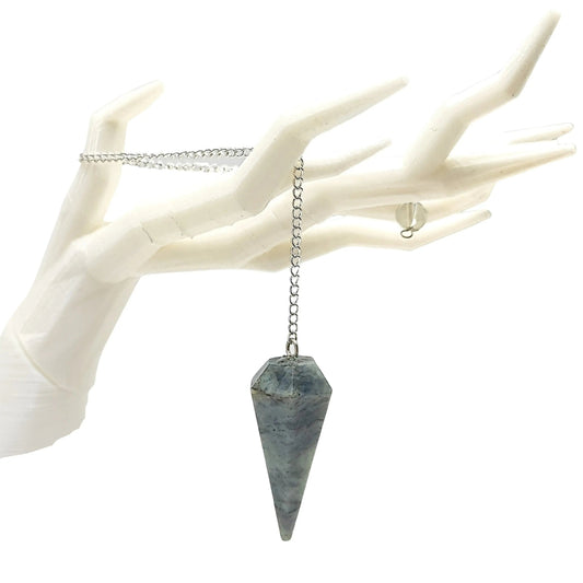 Pendulum -Cone -Labradorite -Pendulum -Aromes Evasions 