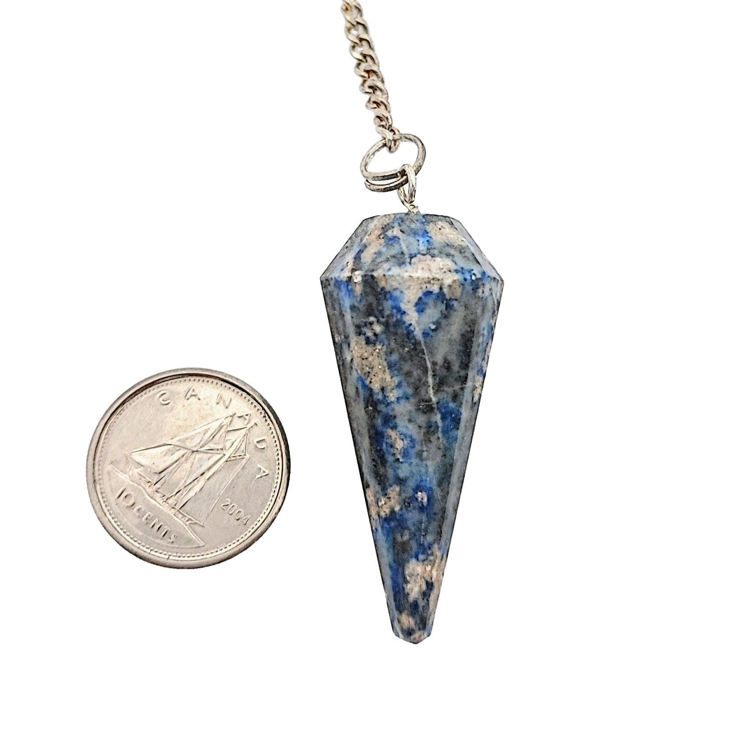 Pendulum -Cone -Natural Lapis Lazuli -Pendulum -Aromes Evasions 