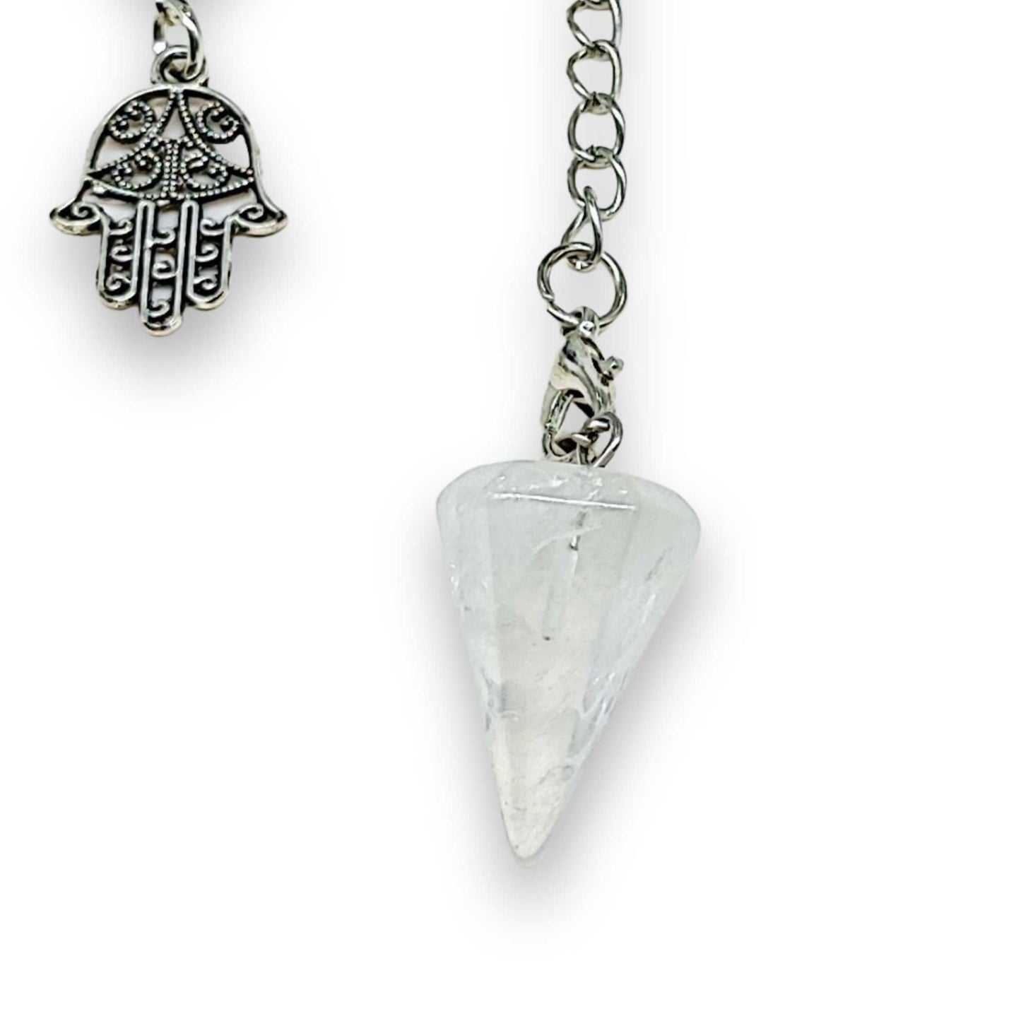 Pendulum -Mini Cone -Crystal Quartz -Pendulum -Aromes Evasions 