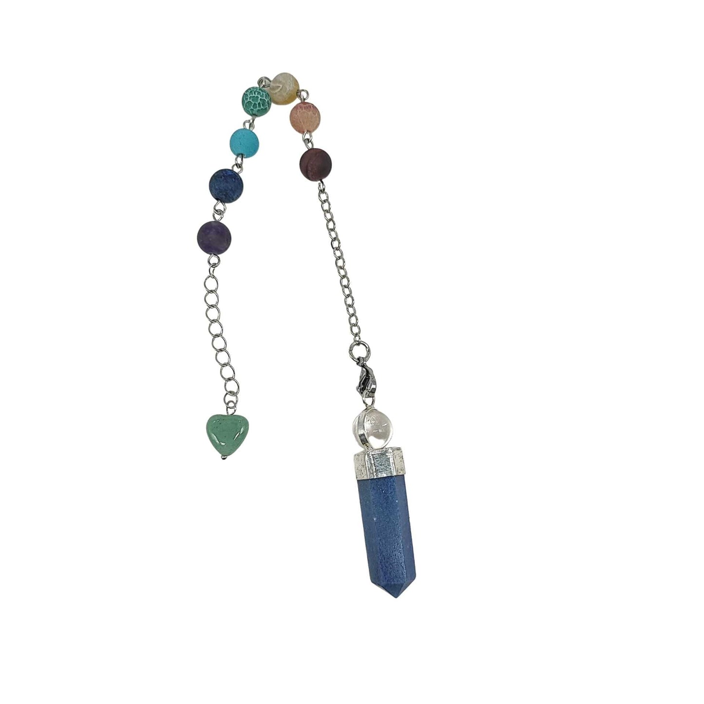 Pendulum -Pointed -Blue Quartz -Pendulum -Aromes Evasions 