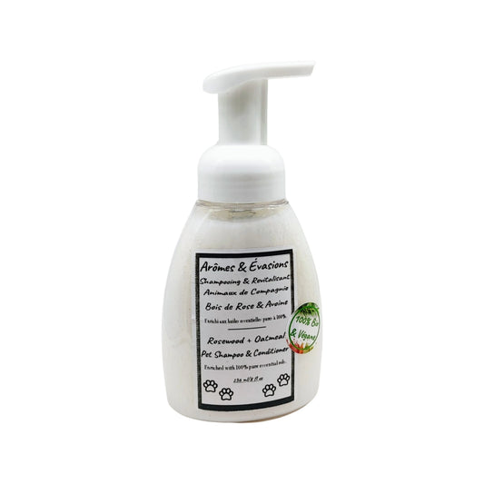 Pet Supplies -Pet Shampoo & Conditioner -Rosewood & Oatmeal -Dog Product -Aromes Evasions 