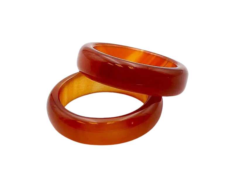 Ring -Band -Carnelian -Carnelian -Aromes Evasions 