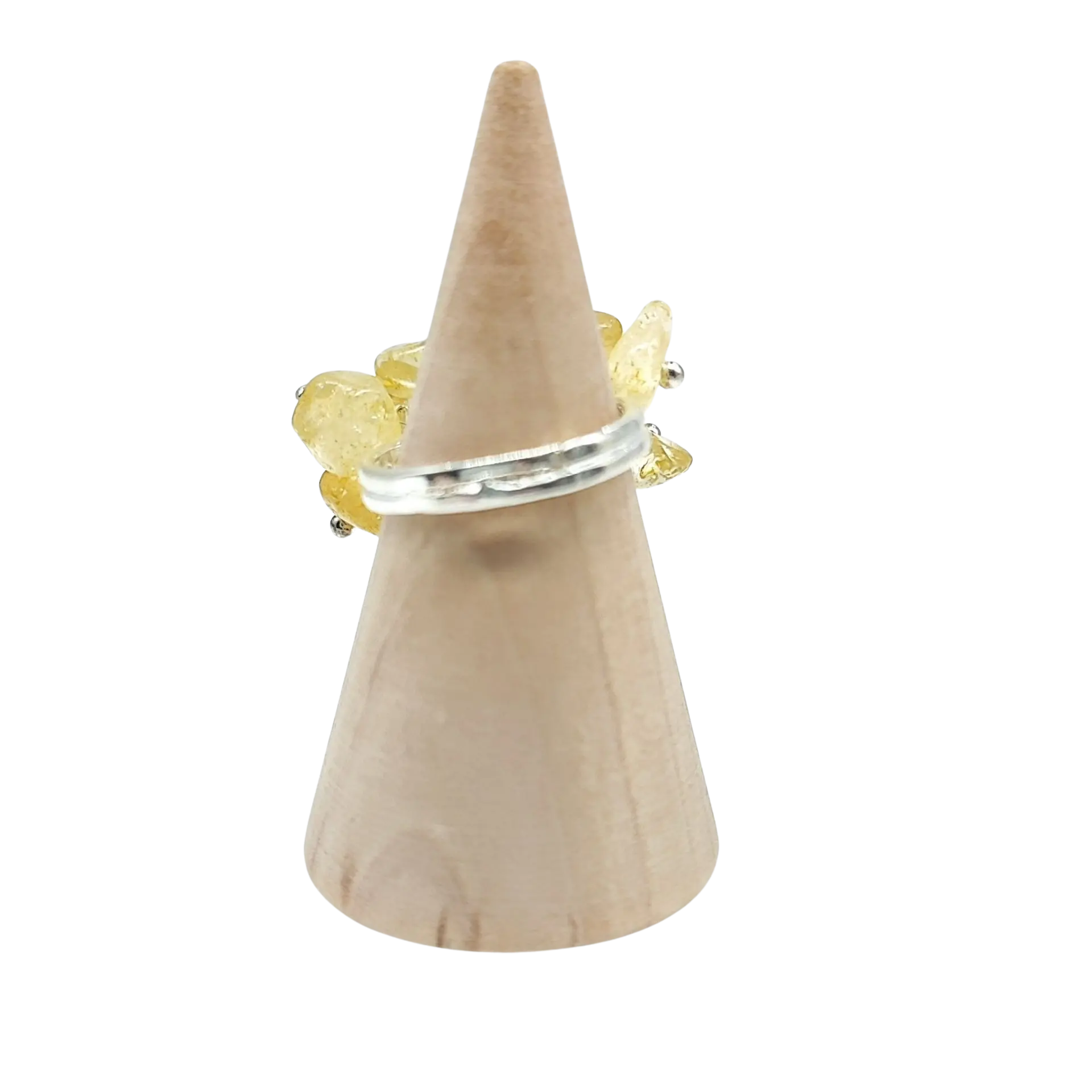 Ring -Citrine -Adjustable -Citrine -Aromes Evasions 