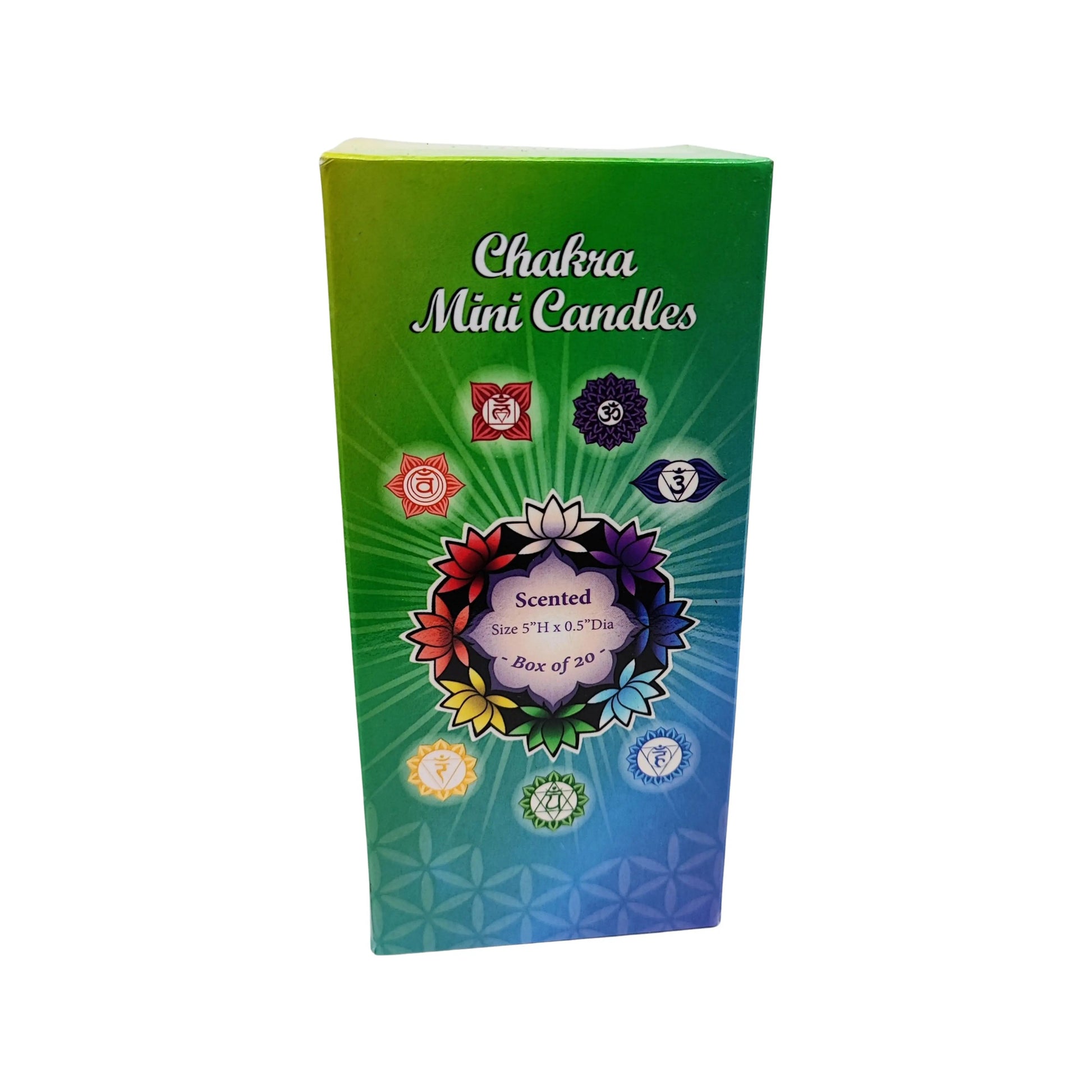 Ritual Candle -7 Chakras -Mix Scent -Box of 20 -Ritual Candle -Aromes Evasions 