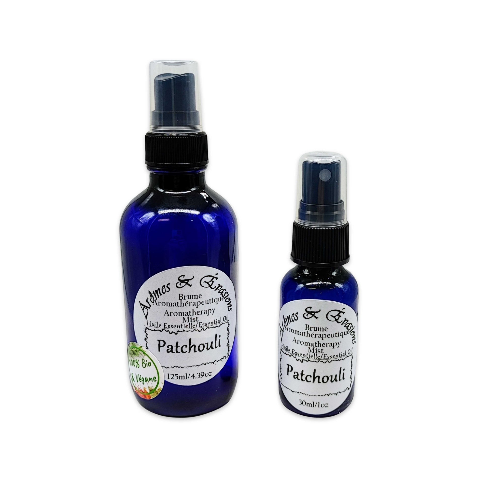 Room & Linen Mists -Patchouli -Herbal Scent -Aromes Evasions 