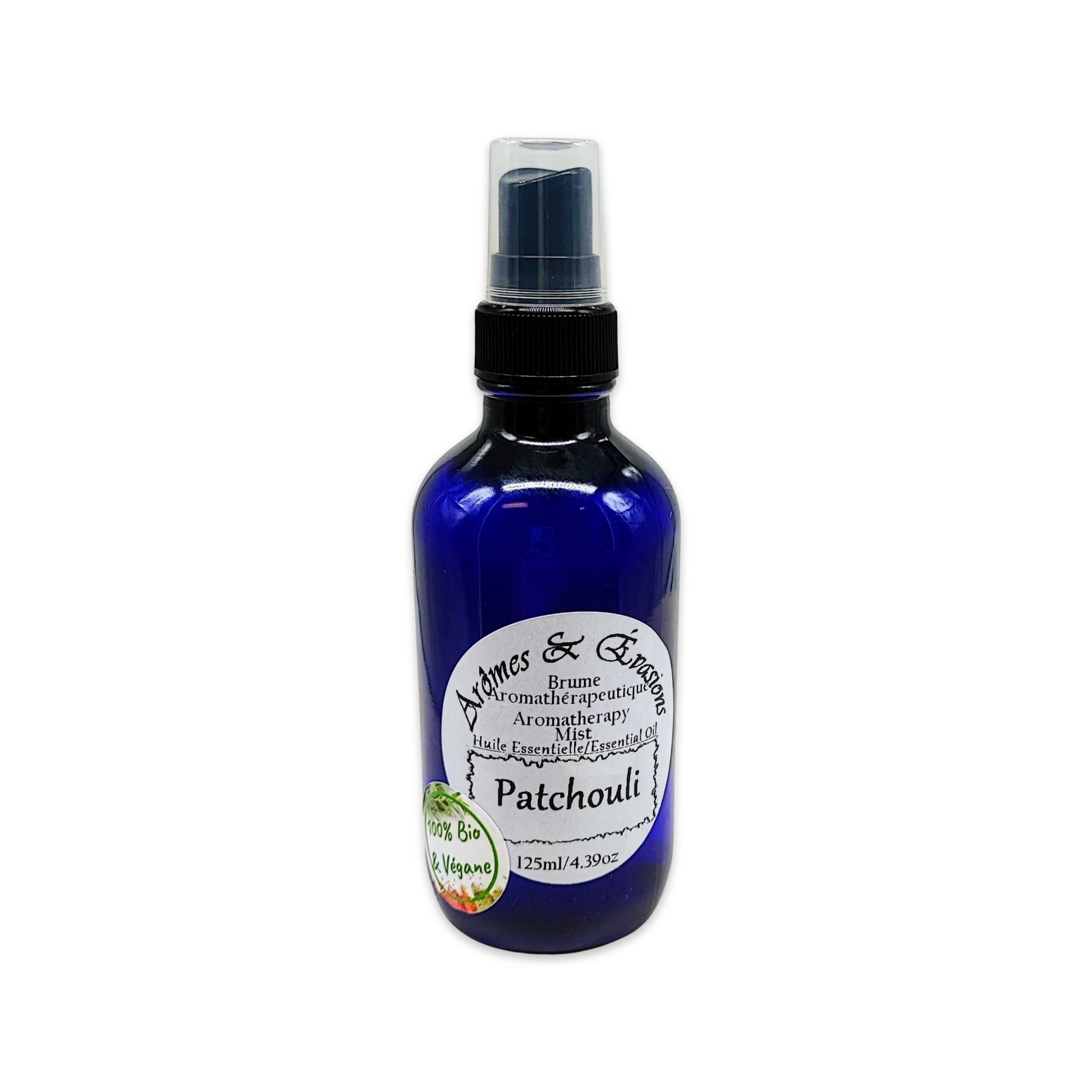 Room & Linen Mists -Patchouli -Herbal Scent -Aromes Evasions 