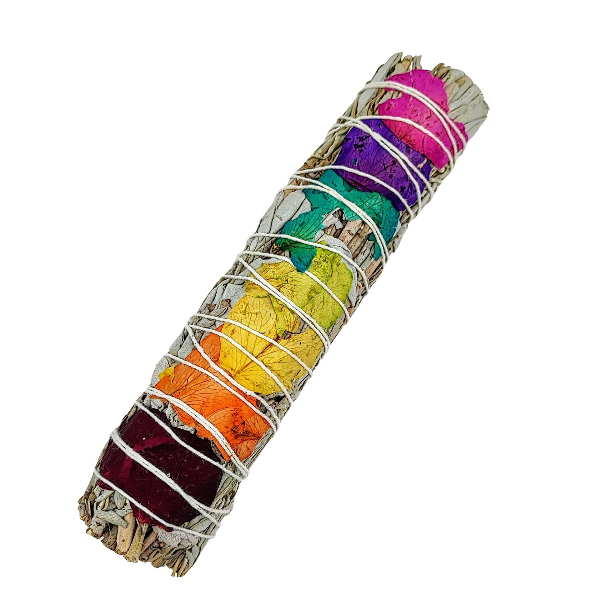 Smudging Incense Stick -Sage & 7 Chakras -7'' -7'' -Aromes Evasions 