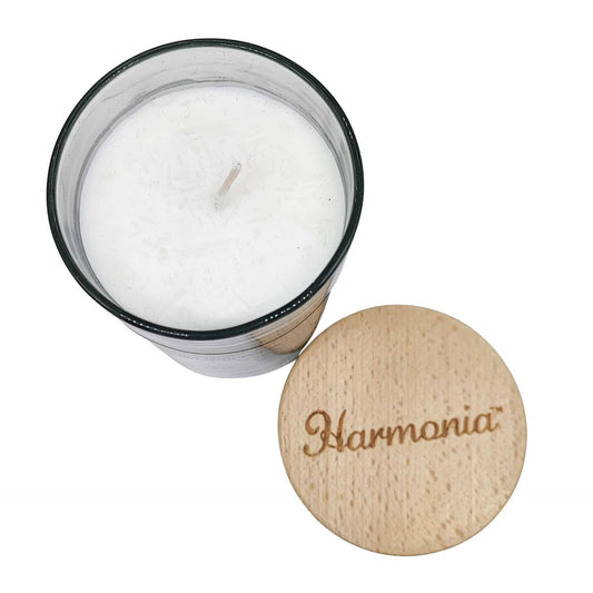 Soy Candle -Harmonia Cleansing -Sage & Selenite Stone -9oz -9oz -Aromes Evasions 