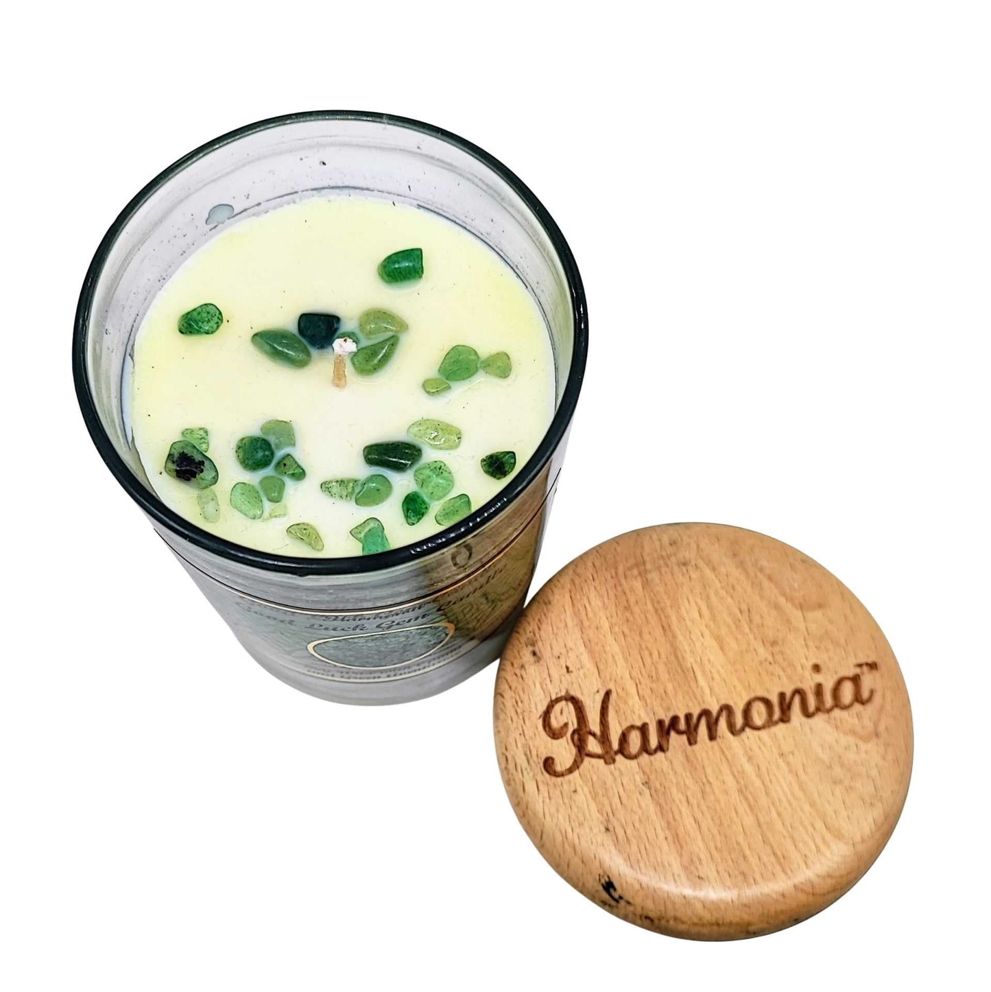 Soy Candle -Harmonia Good Luck -Opium & Green Aventurine -9oz -9oz -Aromes Evasions 