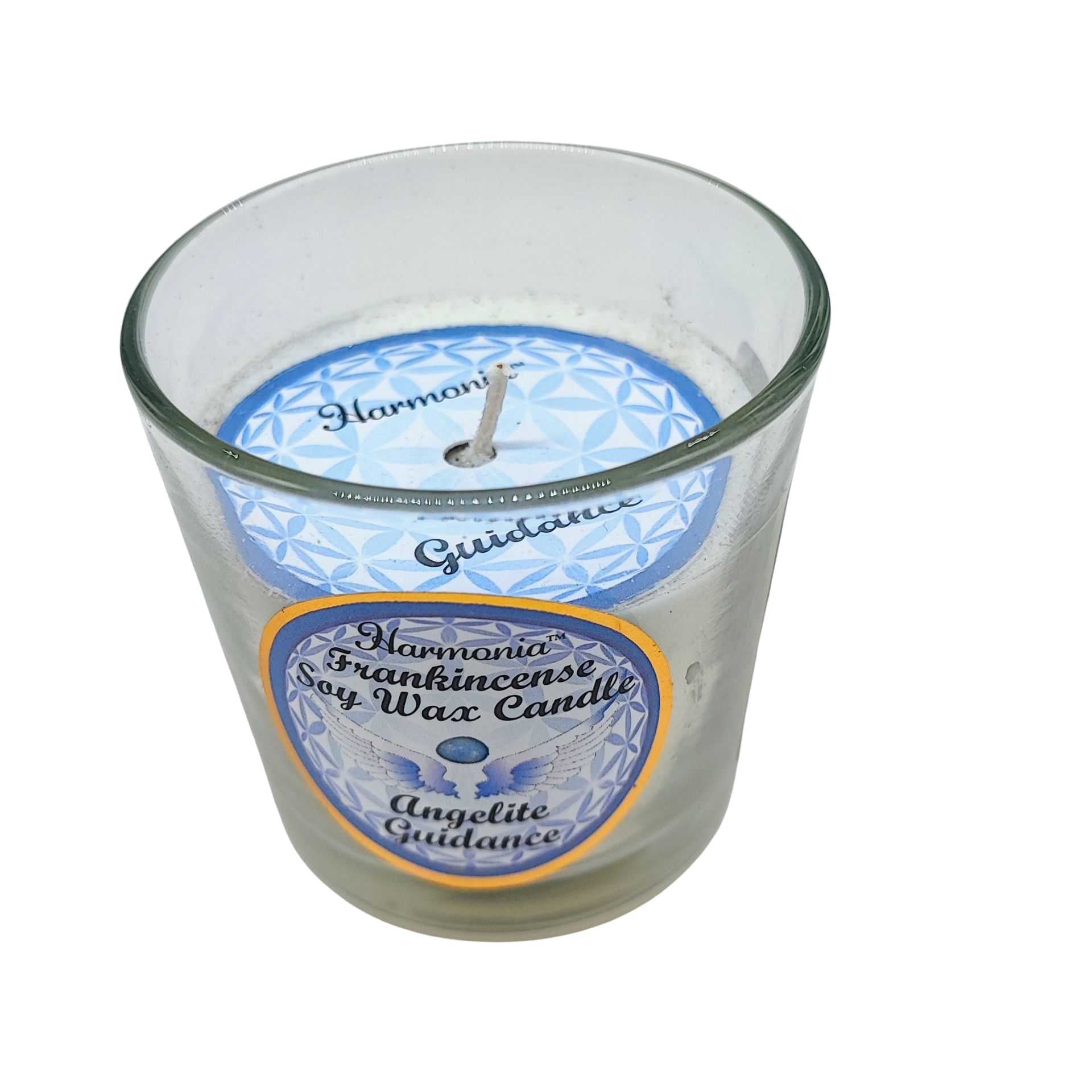 Soy Candle -Harmonia Guidance -Frankincense & Angelite -3oz -3oz -Aromes Evasions 