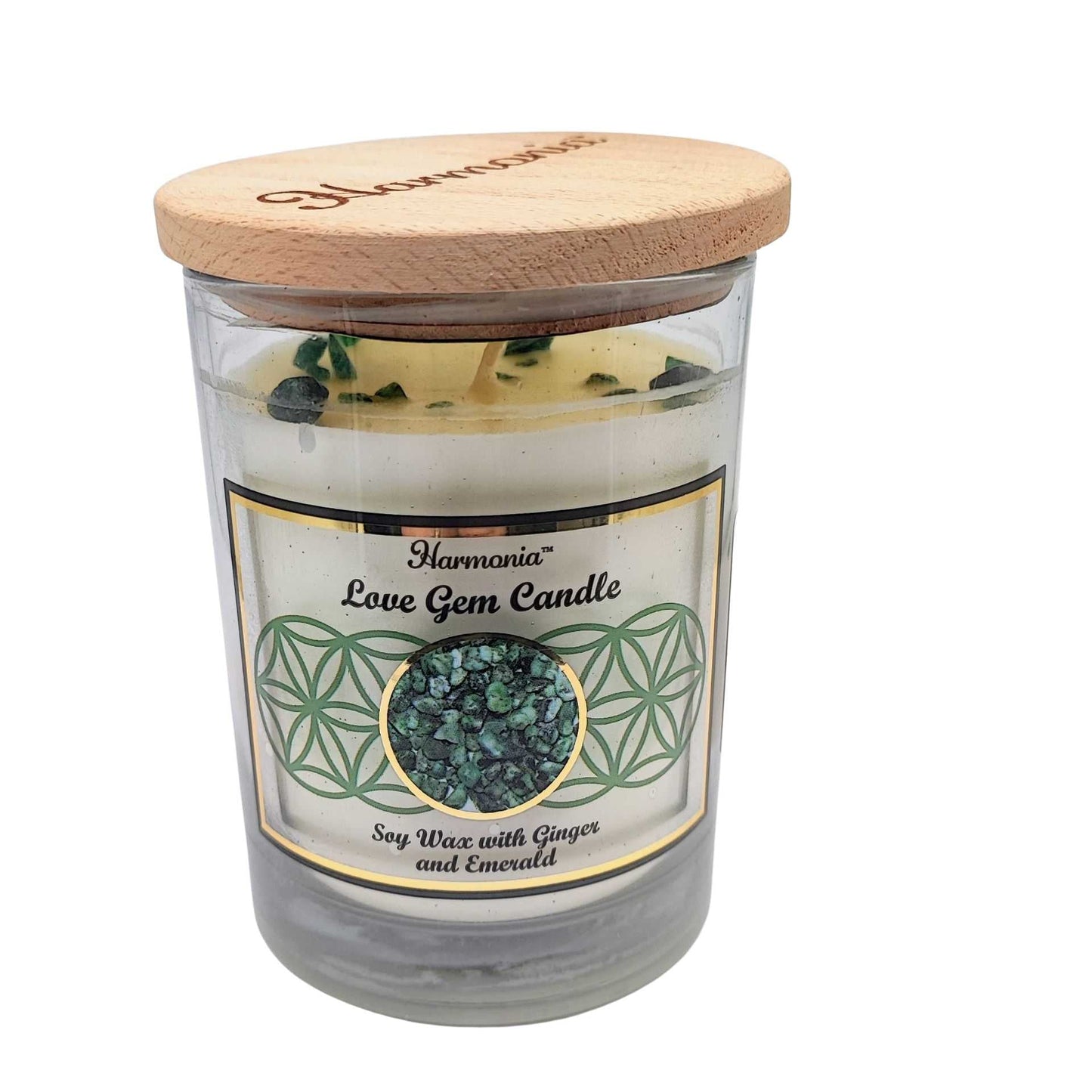 Soy Candle -Harmonia Love -Ginger & Emerald -9oz -9oz -Aromes Evasions 