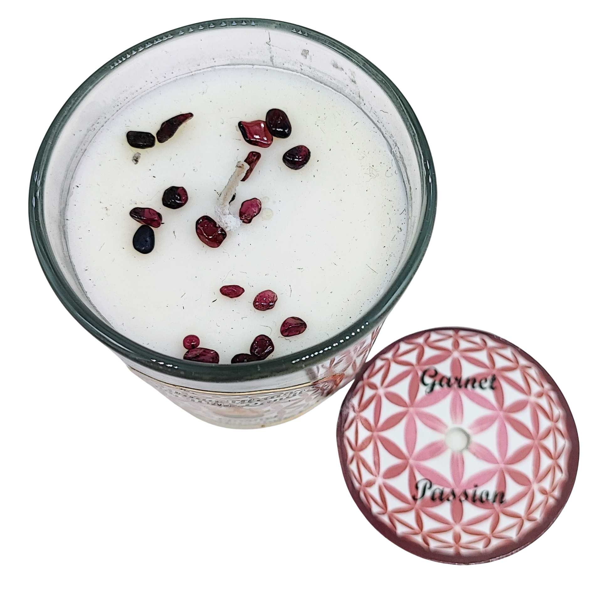 Soy Candle -Harmonia Passion -Ylang Ylang & Garnet Stone -3oz -3oz -Aromes Evasions 