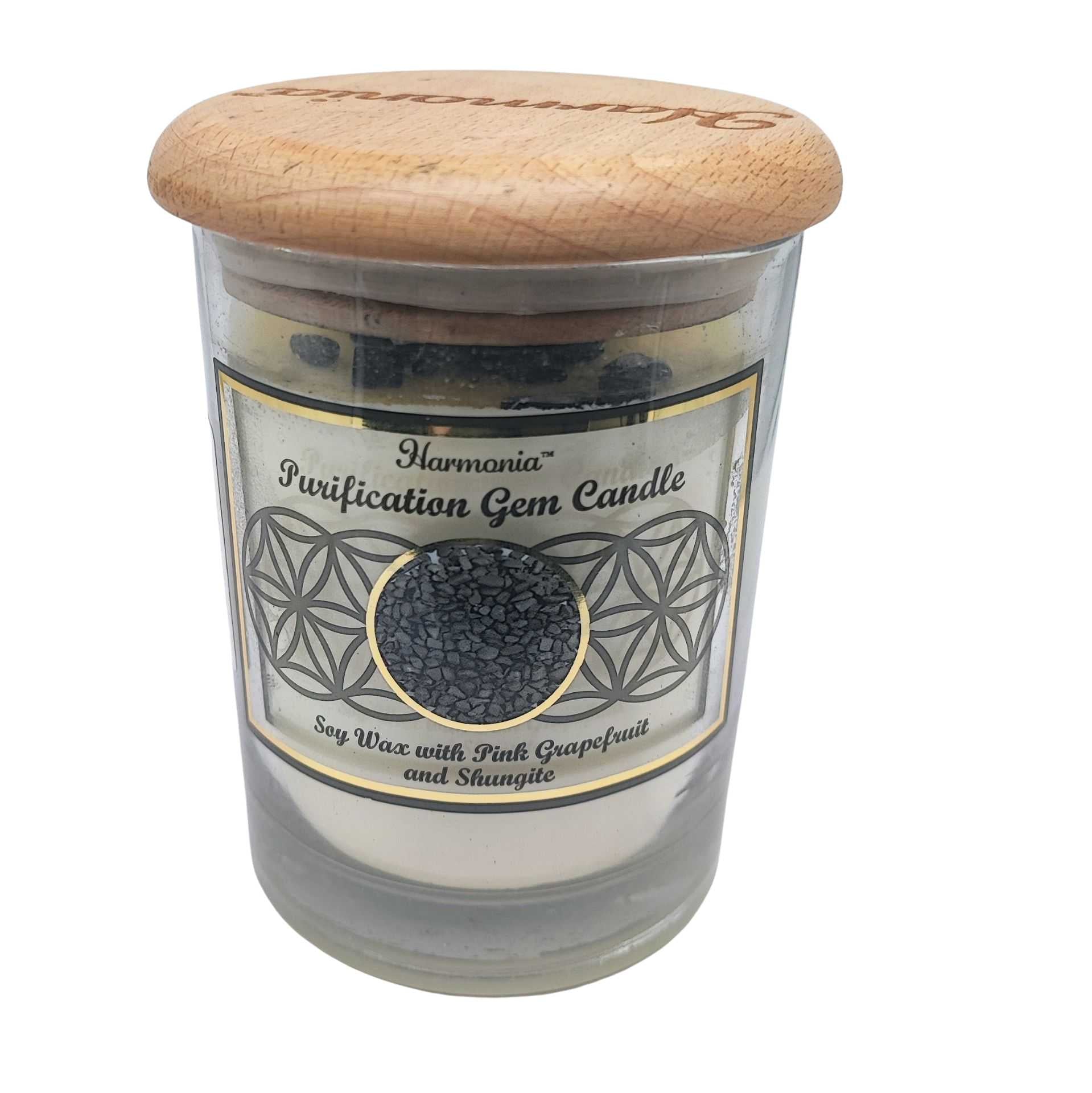 Soy Candle -Harmonia Purification -Grapefruit & Shungite -9oz -9oz -Aromes Evasions 