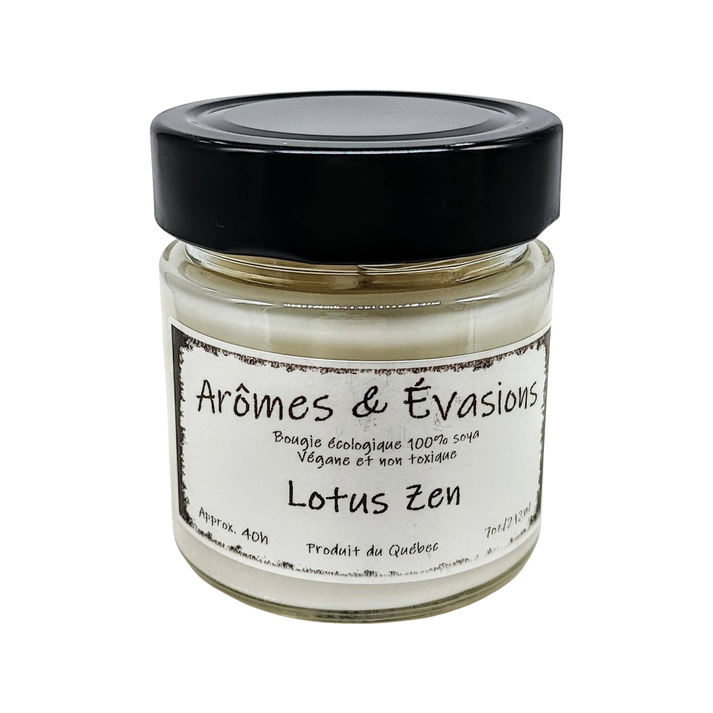 Soy Candle -Lotus Zen -7oz -7oz -Aromes Evasions 