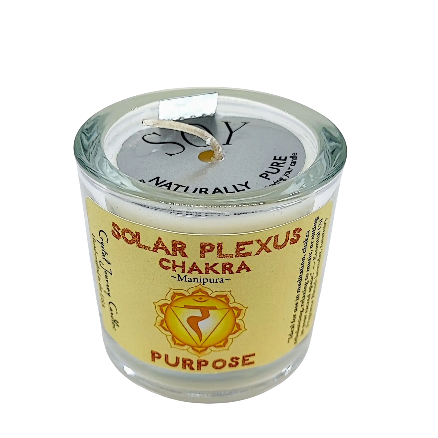 Soy Candle -Solar Plexus Chakra -3.5oz -3.5oz -Aromes Evasions 