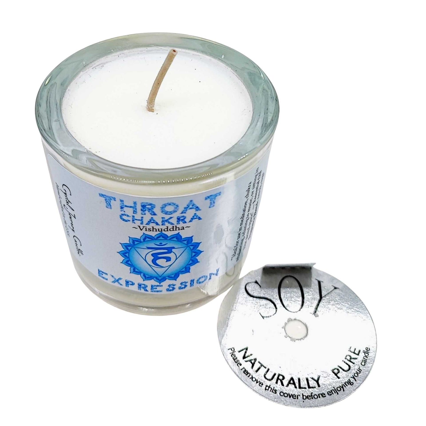 Soy Candle -Throat Chakra -3.5oz -3.5oz -Aromes Evasions 