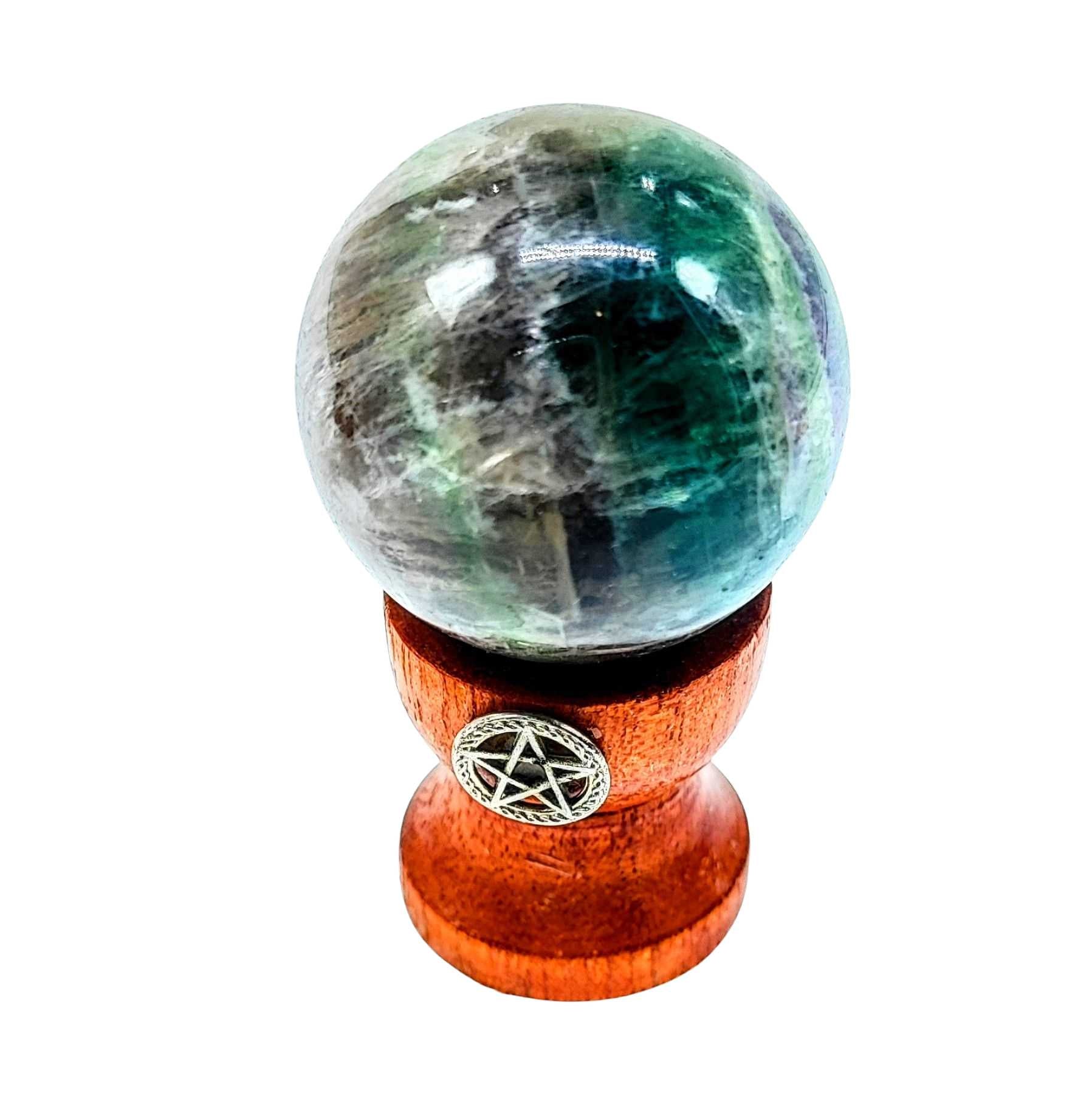 Sphere -Fluorite -Rainbow -1.5'' -Sphere -Aromes Evasions 