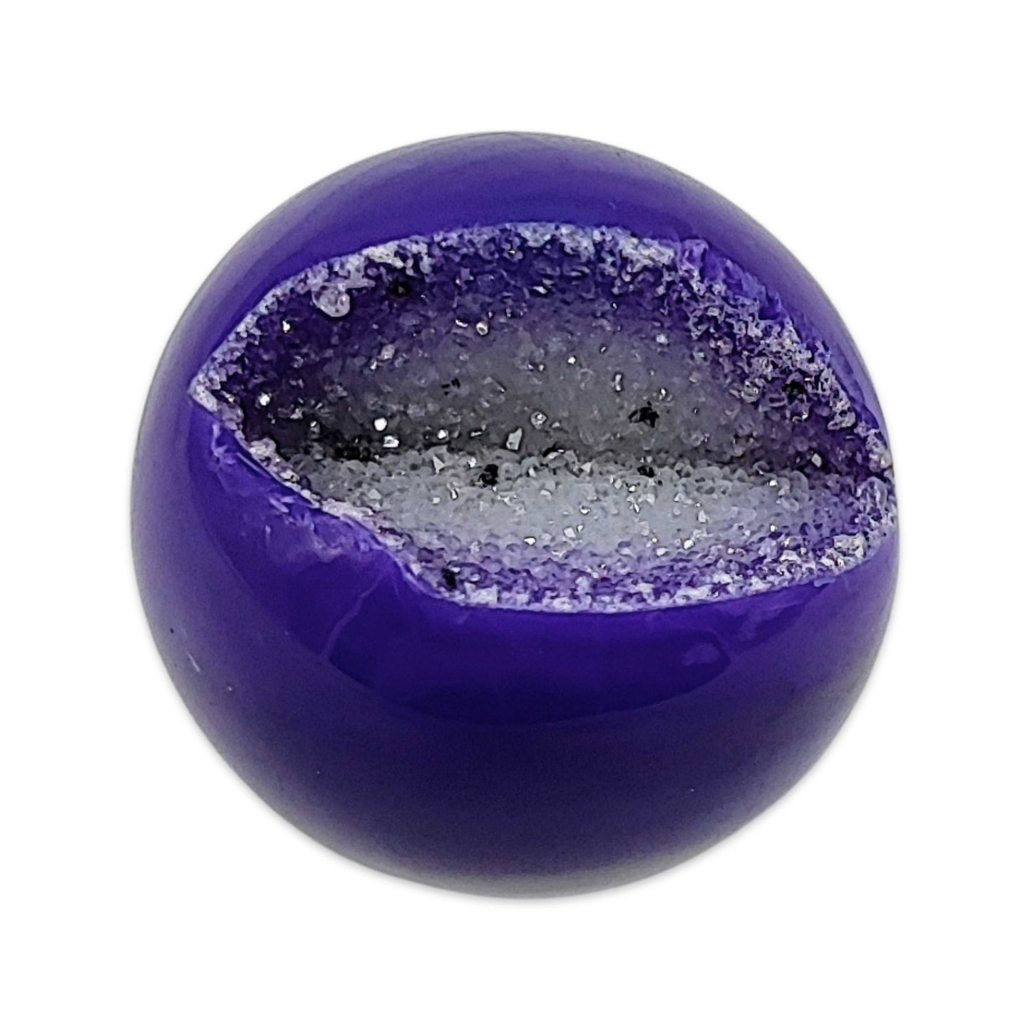 Sphere -Purple Agate -1.5" -1.5" -Aromes Evasions 