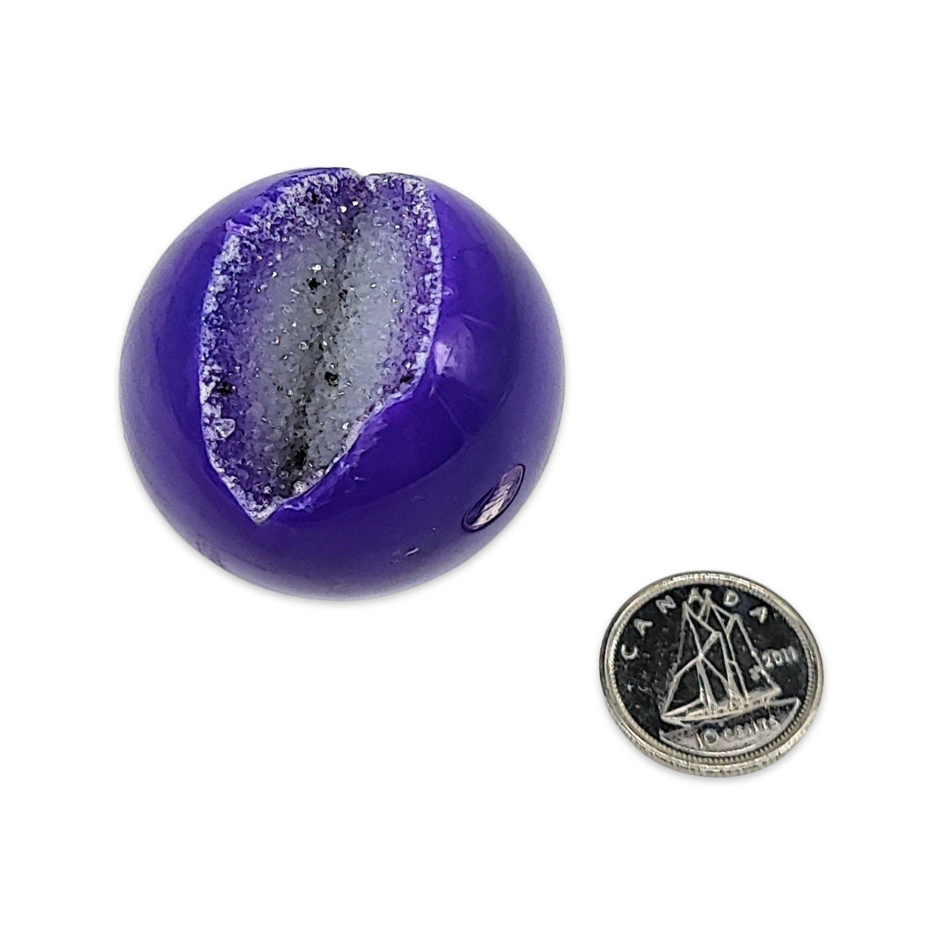 Sphere -Purple Agate -1.5" -1.5" -Aromes Evasions 