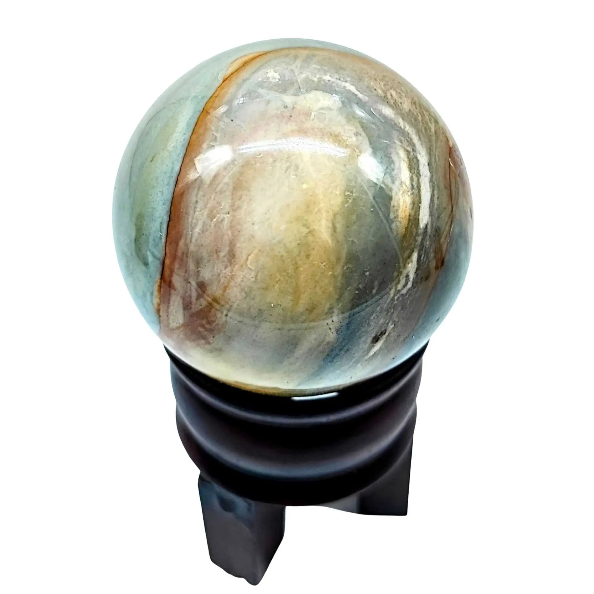 Sphere -Sea Jasper -2" to 2 1/8" -Pierres précieuses -Aromes Evasions 