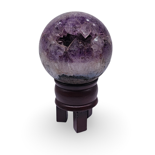 Sphere -Amethyst Druzy -70mm to 80mm - Arômes et Évasions