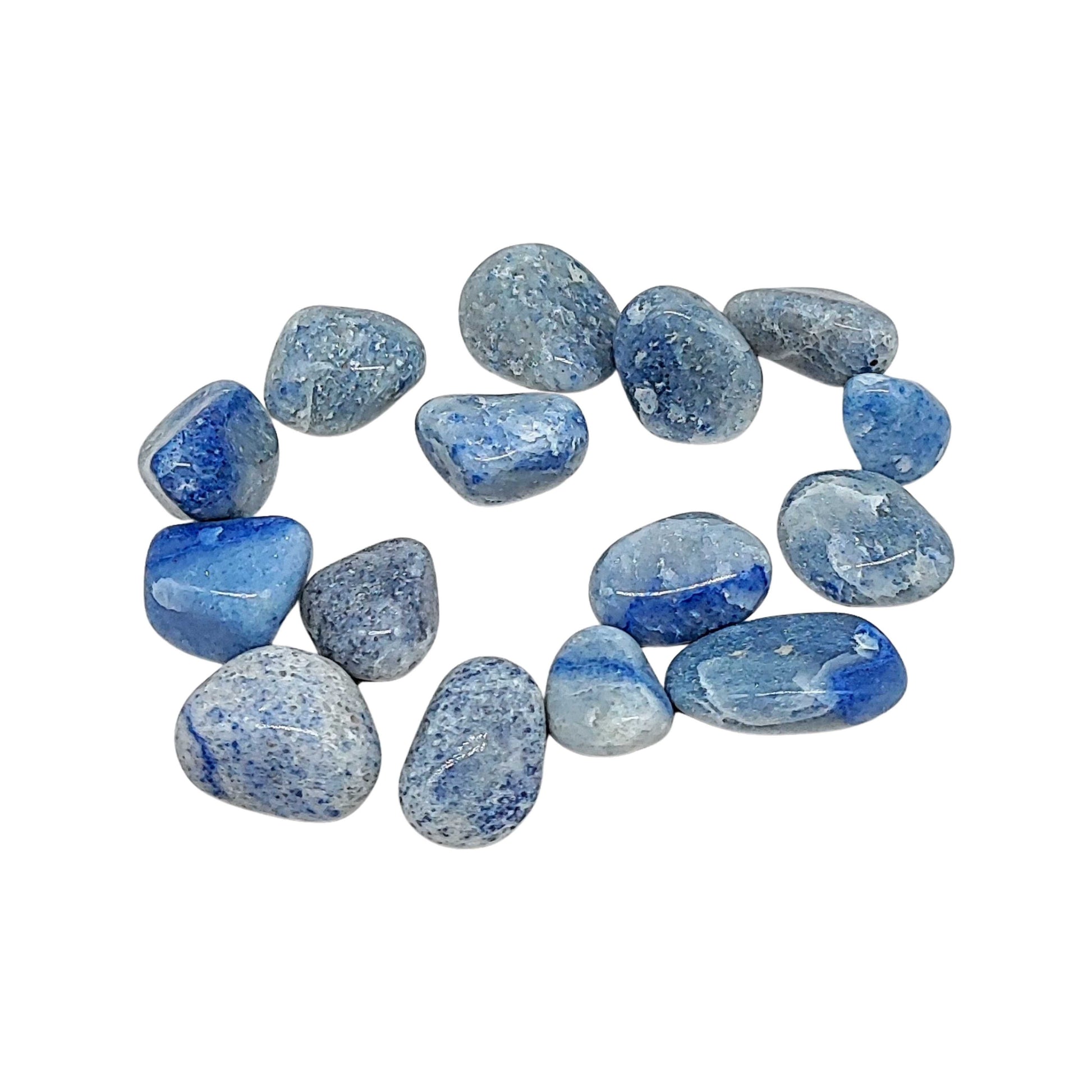 Stone -Blue Aventurine -Tumbled -Small -Small -Aromes Evasions 