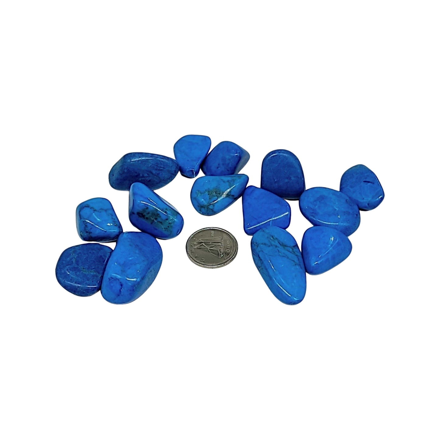 Stone -Blue Howlite -Tumbled -Medium -Medium -Aromes Evasions 